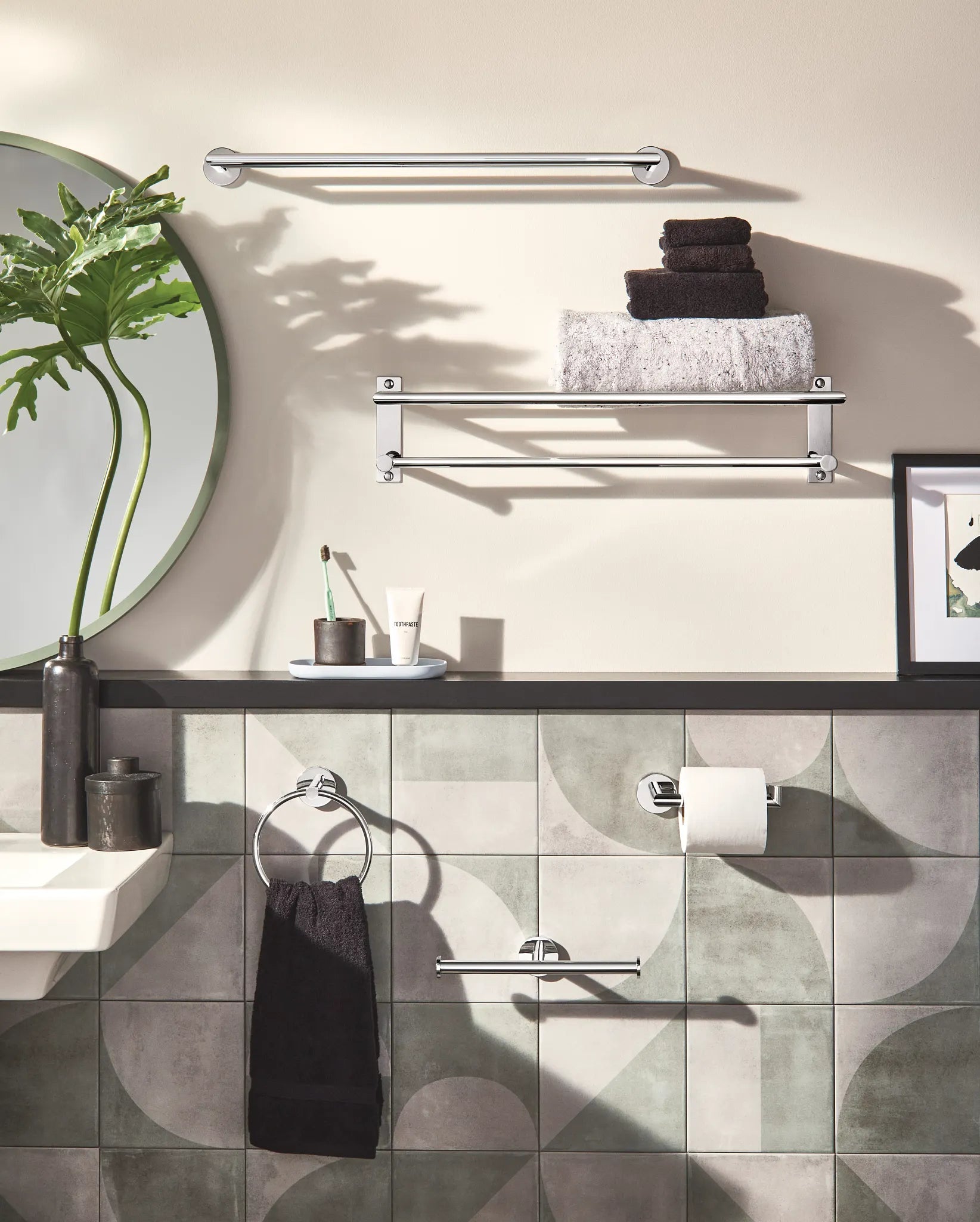 MOEN Y5709CH Arlys  Single-Post Paper Holder In Chrome