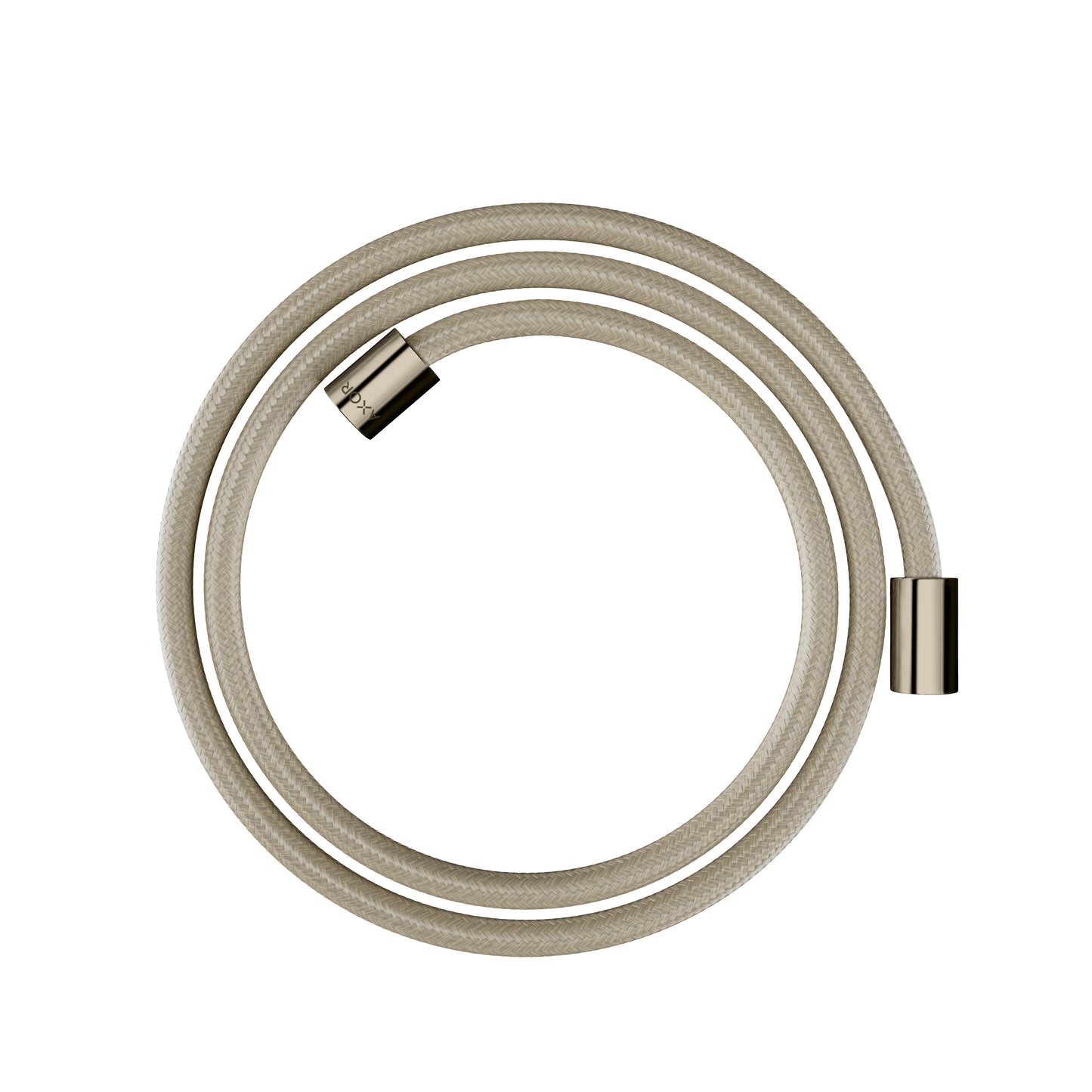 AXOR 28261830 Shower Solutions Textile Hose with Cylindrical Nut, 63" - Polished Nickel