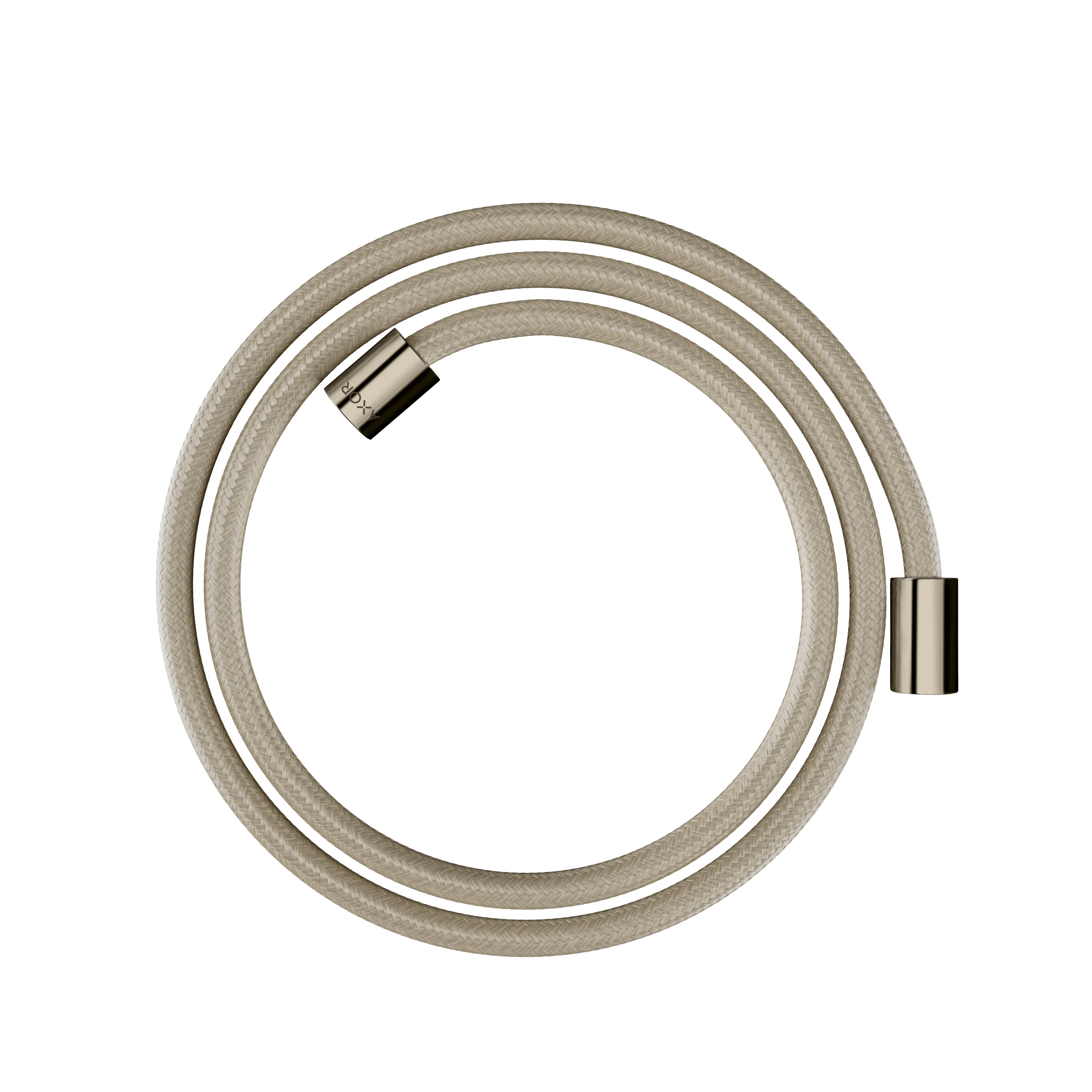 AXOR 28261830 Shower Solutions Textile Hose with Cylindrical Nut, 63" - Polished Nickel