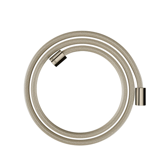 AXOR 28261830 Shower Solutions Textile Hose with Cylindrical Nut, 63" - Polished Nickel
