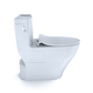 TOTO MS624234CEFG#01 Legato One-Piece Elongated 1.28 GPF Toilet with CEFIONTECT and SoftClose Seat , Cotton White