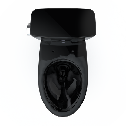 TOTO CST776CE#51 Drake Two-Piece Elongated 1.28 Gpf Tornado Flush Toilet - Ebony