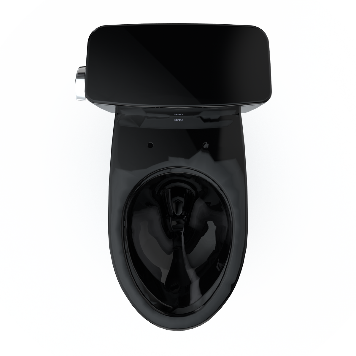 TOTO CST776CSF#51 Drake  Two-Piece Elongated 1.6 Gpf Universal Height Tornado Flush Toilet - Ebony