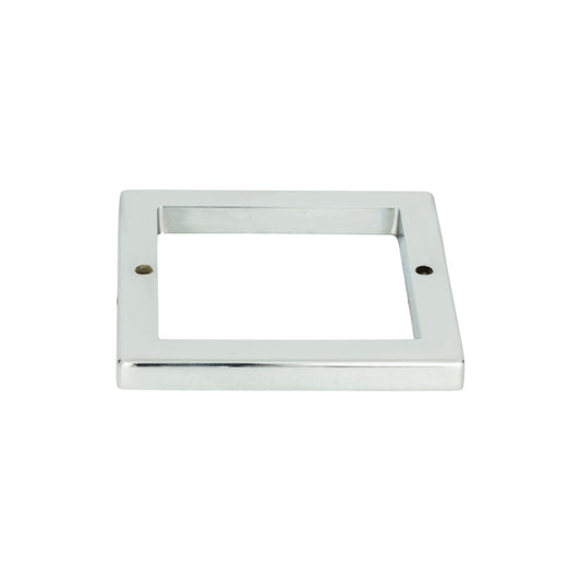 ATLAS 394-CH Tableau Square Pull Backplate , Polished Chrome