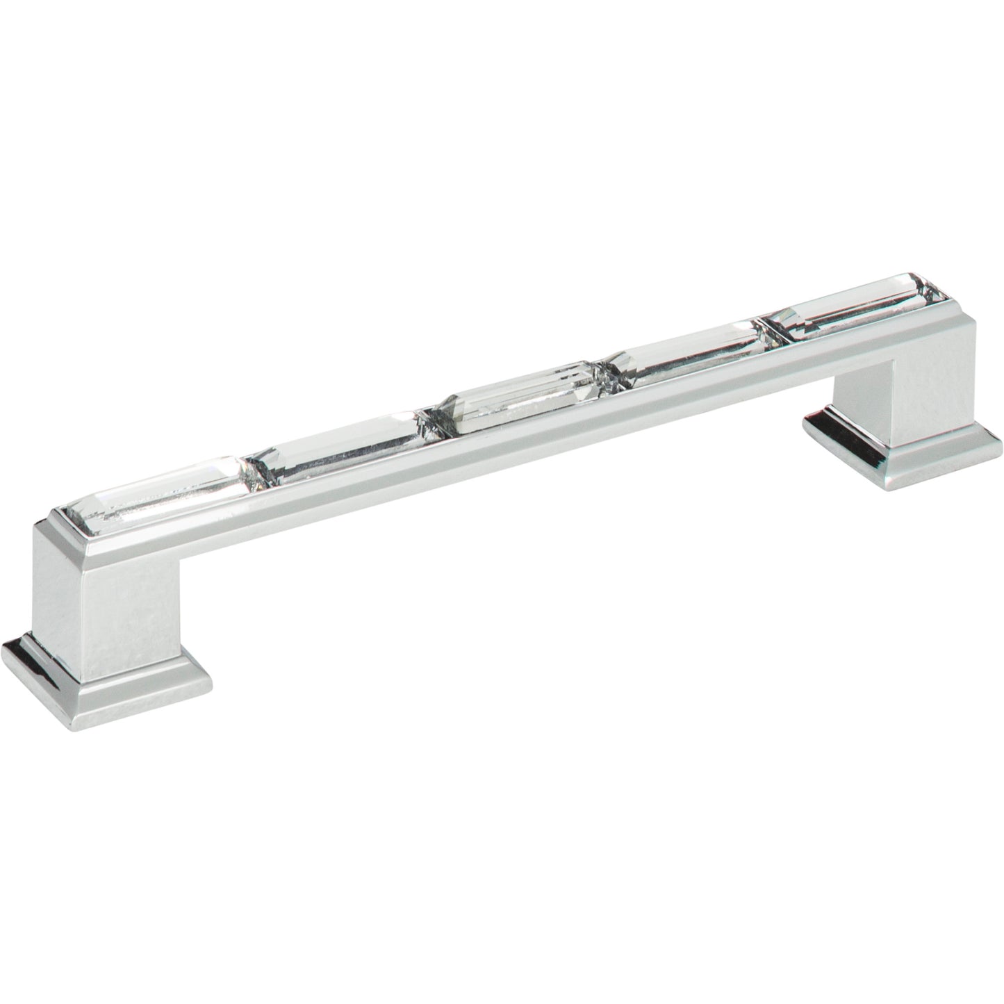 ATLAS 342-CH Legacy Crystal 5 1/16" Center to Center Bar Pull - Polished Chrome