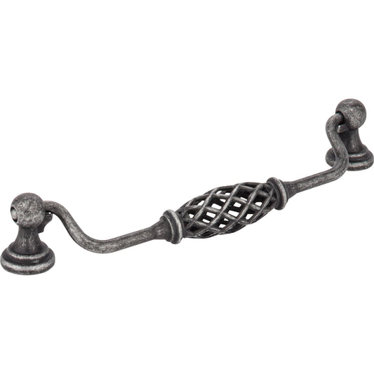 JEFFREY ALEXANDER 749-160SIM Tuscany 160 mm Center-to-Center Drop Handle , Distressed Antique Silver