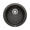 BLANCO 525960 Rondo Rondo SILGRANIT 18" Dual Mount Bar Sink - Coal Black in Coal Black