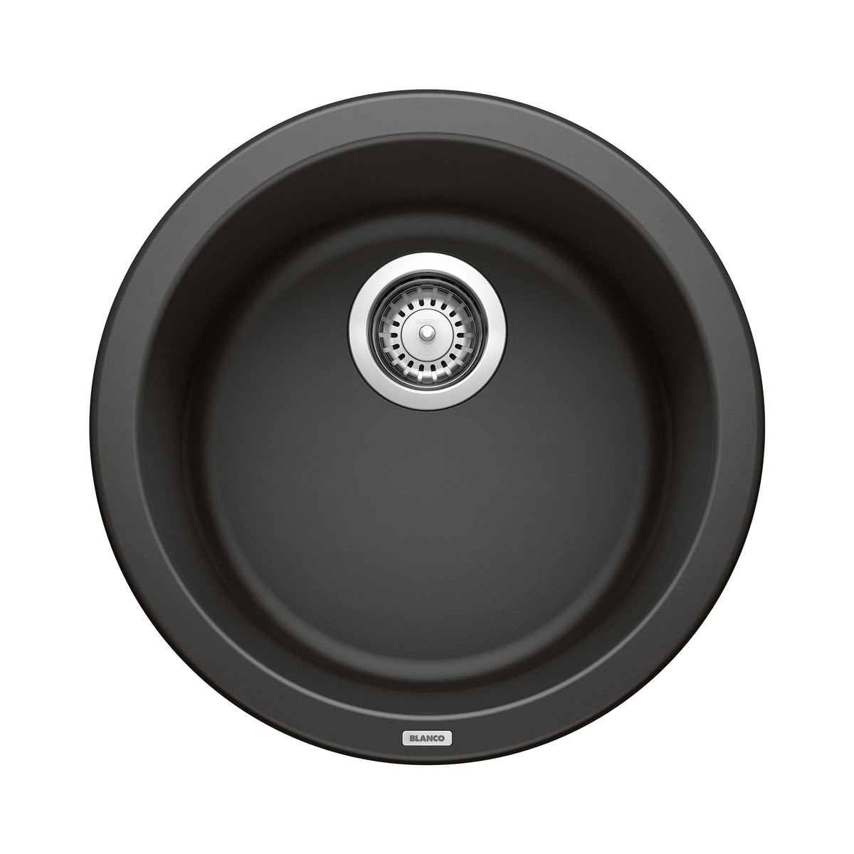 BLANCO 525960 Rondo Rondo SILGRANIT 18" Dual Mount Bar Sink - Coal Black in Coal Black
