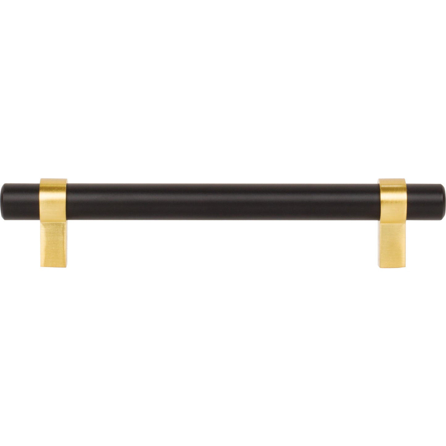 JEFFREY ALEXANDER 5128MBBG Key Grande 128 mm Center-to-Center Bar Pull - Matte Black w/Brushed Gold