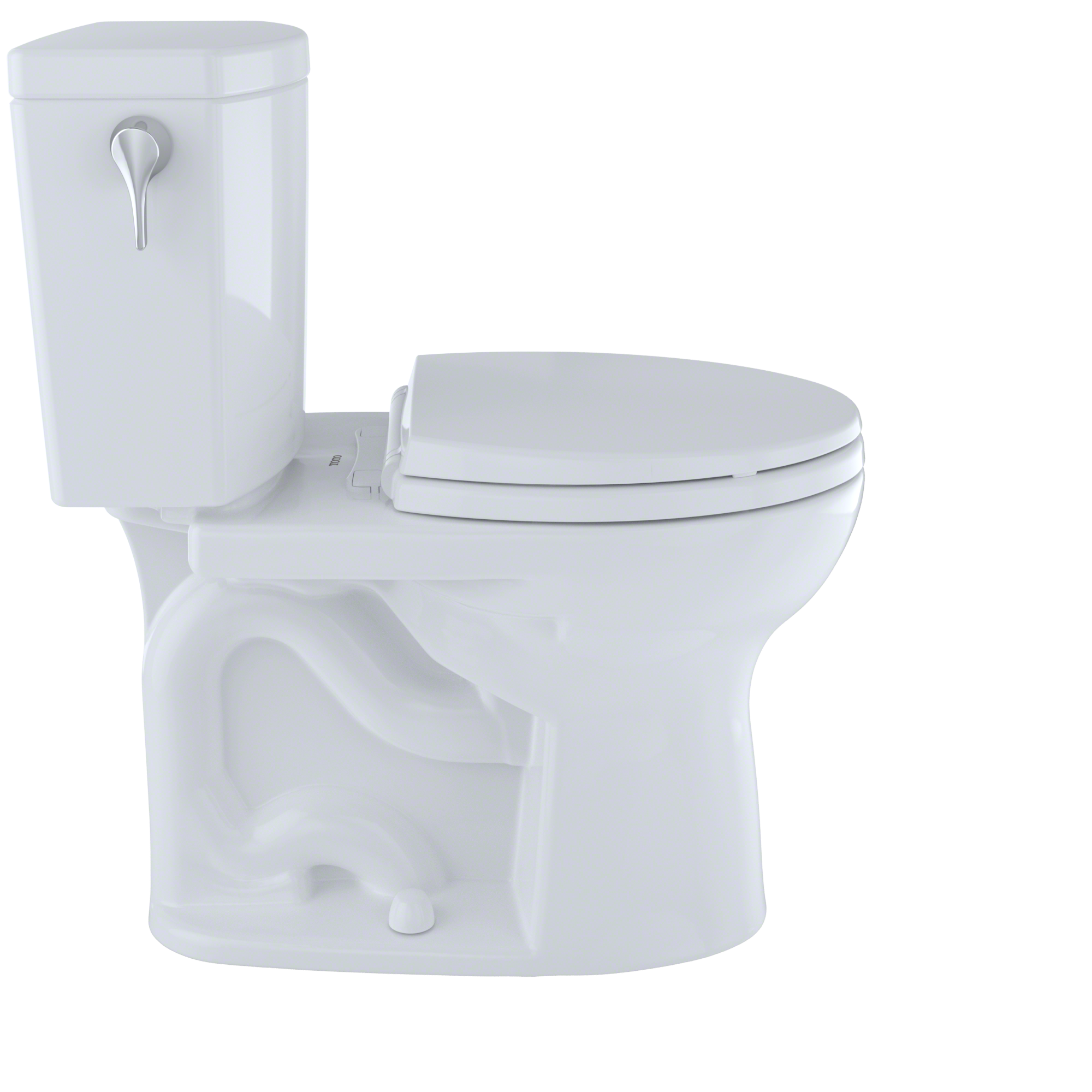 TOTO CST453CUFG#11 Drake Ii 1G Two-Piece Round 1.0 Gpf Universal Height Toilet With Cefiontect - Colonial White
