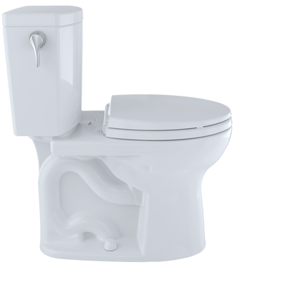 TOTO CST453CUFG#11 Drake Ii 1G Two-Piece Round 1.0 Gpf Universal Height Toilet With Cefiontect - Colonial White
