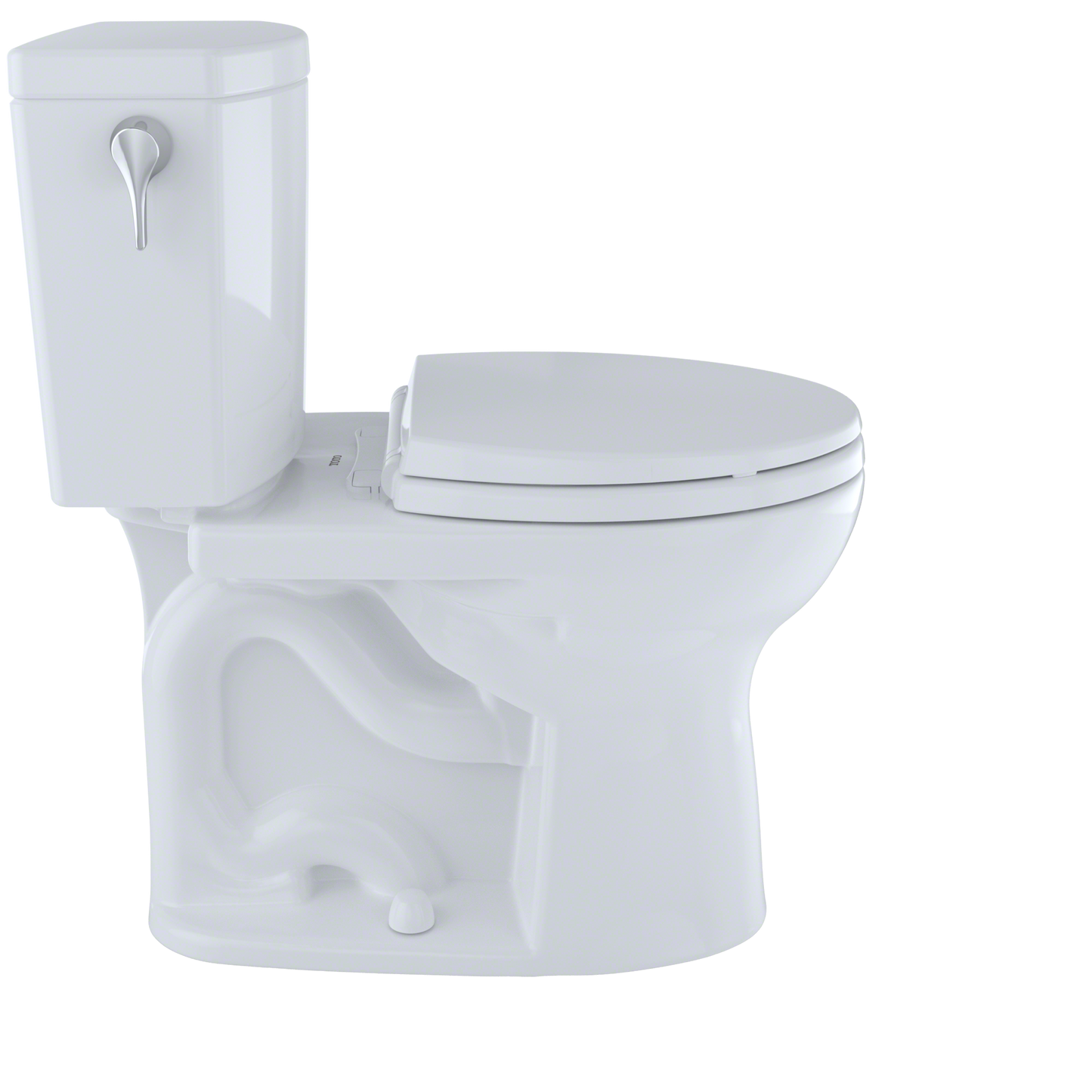 TOTO CST453CUFG#01 Drake Ii 1G Two-Piece Round 1.0 Gpf Universal Height Toilet With Cefiontect - Cotton White