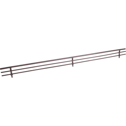 HARDWARE RESOURCES SF17-ORB 17" Wide Dark Bronze Wire Shoe Fence for Shelving - Dark Bronze