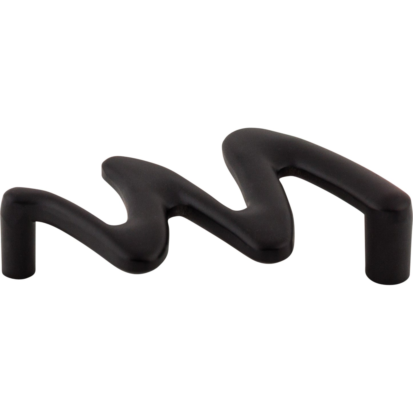 TOP KNOBS M563 Squiggly 3 3/4" Center to Center Bar Pull , Flat Black