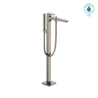 TOTO TBG07306U#PN Ge Single-Handle Free Standing Tub Filler With Handshower - Polished Nickel