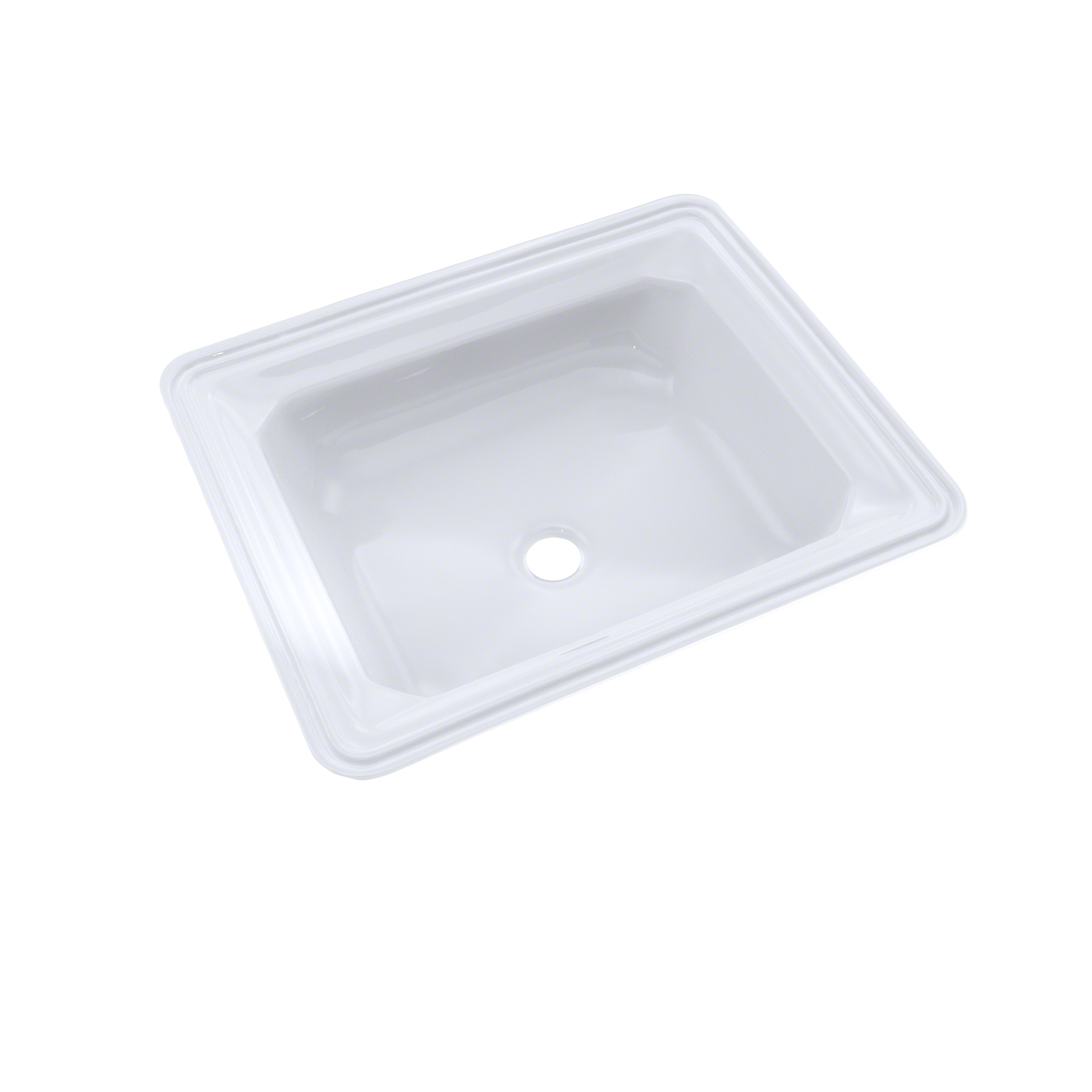 TOTO LT973G#01 Guinevere Rectangular Undermount Bathroom Sink With Cefiontect - Cotton White