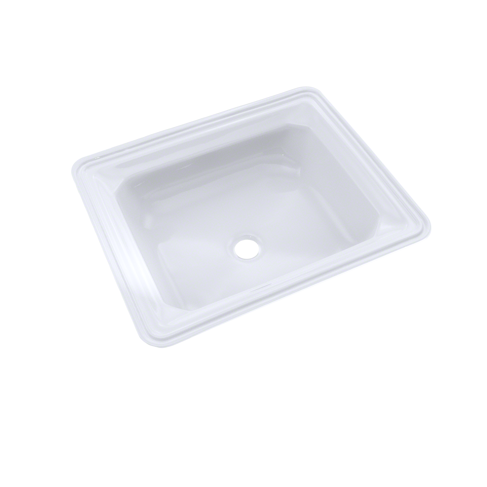 TOTO LT973G#01 Guinevere Rectangular Undermount Bathroom Sink With Cefiontect - Cotton White