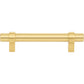 JEFFREY ALEXANDER 596BG Key Grande 96 mm Center-to-Center Bar Pull - Brushed Gold