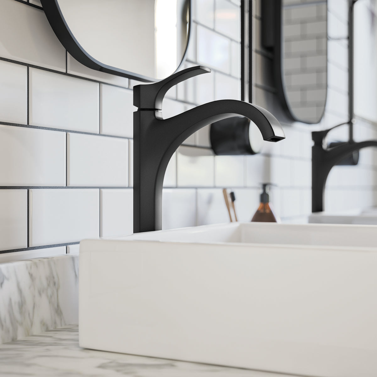 HANSGROHE 04811670 Locarno Single-Hole Faucet 210, 1.2 GPM - Matte Black