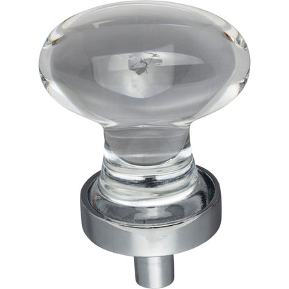 JEFFREY ALEXANDER G110PC Harlow 1-1/4" Length Oval Knob - Polished Chrome