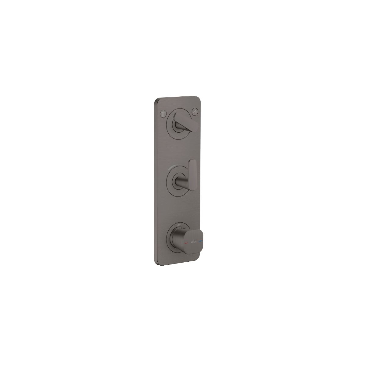 AXOR 49700341 Citterio C Thermostatic Module Trim 15" x 5" for 2 Functions - Brushed Black Chrome