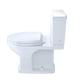 TOTO CST494CEMFRG#01 Connelly Two-Piece Elongated Dual-Max 1.28 and 0.9 GPF Universal Height Toilet with CEFIONTECT and Right Lever , Cotton White