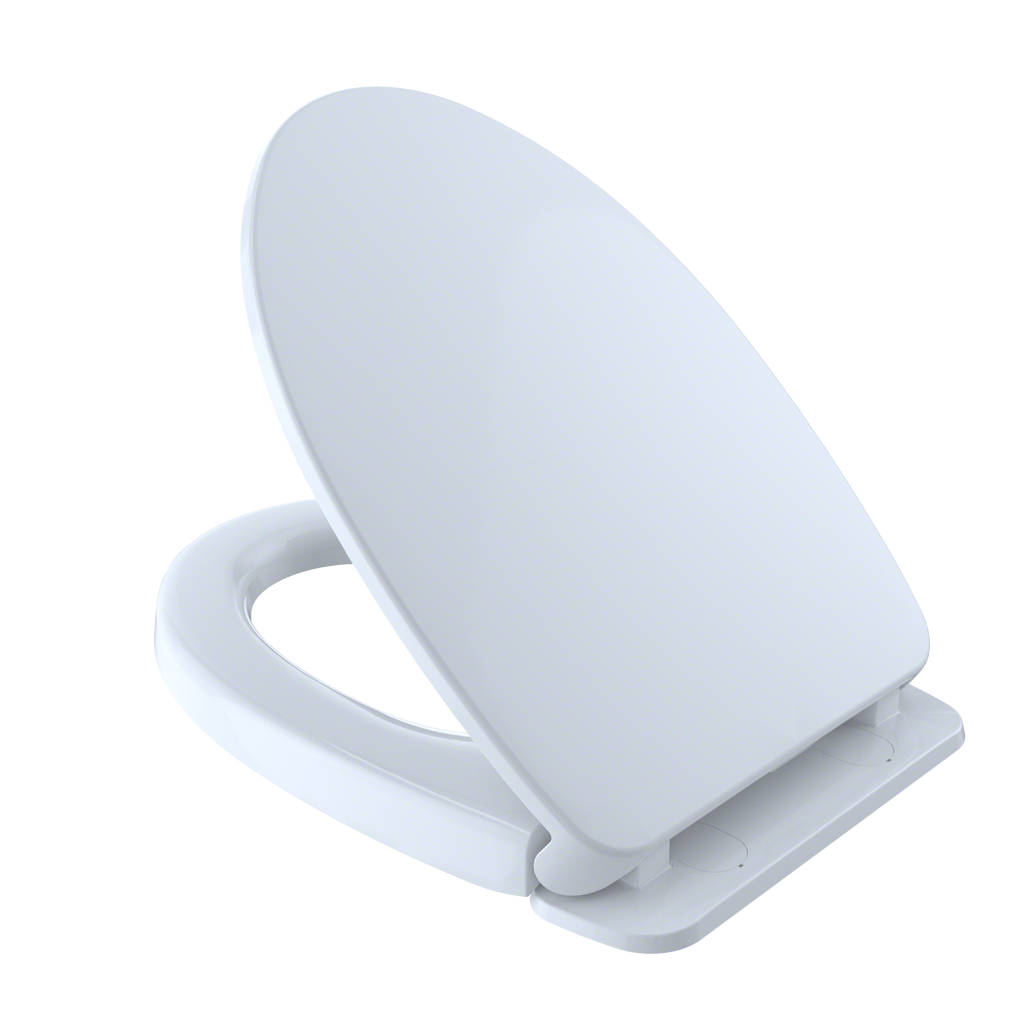 TOTO SS124#01 Softclose Slow Close Elongated Toilet Seat And Lid - Cotton White