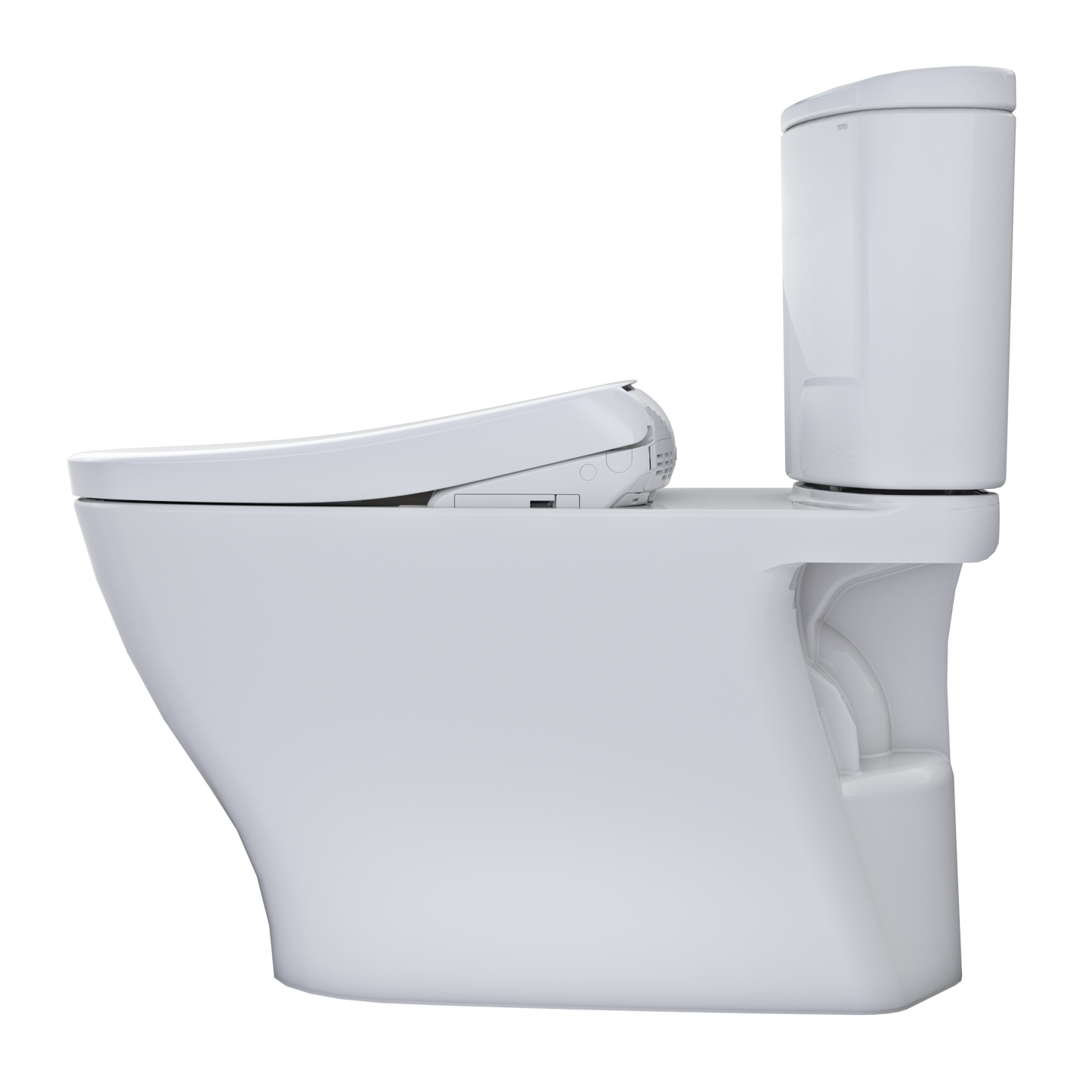 TOTO MW4424726CEFG#01 Washlet+ Nexus Two-Piece Elongated 1.28 Gpf Toilet With S7 Contemporary Bidet Seat - Cotton White