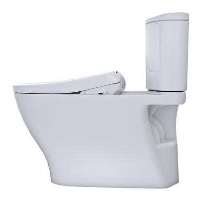 TOTO MW4424726CEFG#01 Washlet+ Nexus Two-Piece Elongated 1.28 Gpf Toilet With S7 Contemporary Bidet Seat - Cotton White