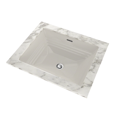 TOTO LT533#11 Promenade Rectangular Undermount Bathroom Sink - Colonial White