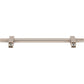 JEFFREY ALEXANDER 698-160SN Larkin Knurled Ends 160 mm Center-to-Center Bar Pull - Satin Nickel