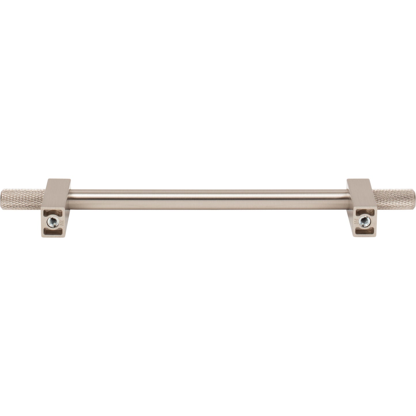 JEFFREY ALEXANDER 698-160SN Larkin Knurled Ends 160 mm Center-to-Center Bar Pull - Satin Nickel