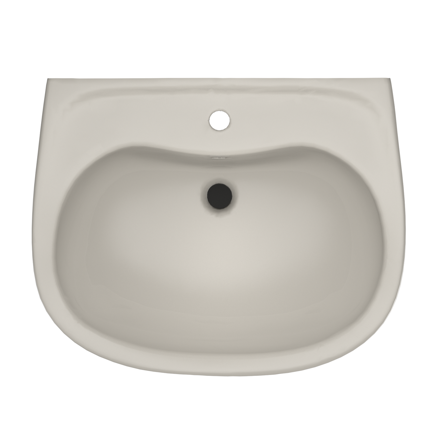 TOTO LHT242G#12 Prominence Oval Wall-Mount Bathroom Sink With Cefiontect And Shroud For Single Hole Faucets - Sedona Beige