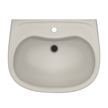 TOTO LHT242G#12 Prominence Oval Wall-Mount Bathroom Sink With Cefiontect And Shroud For Single Hole Faucets - Sedona Beige