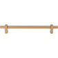 JEFFREY ALEXANDER 698-12SBZ Larkin Knurled Ends 12" Center-to-Center Appliance Pull - Satin Bronze