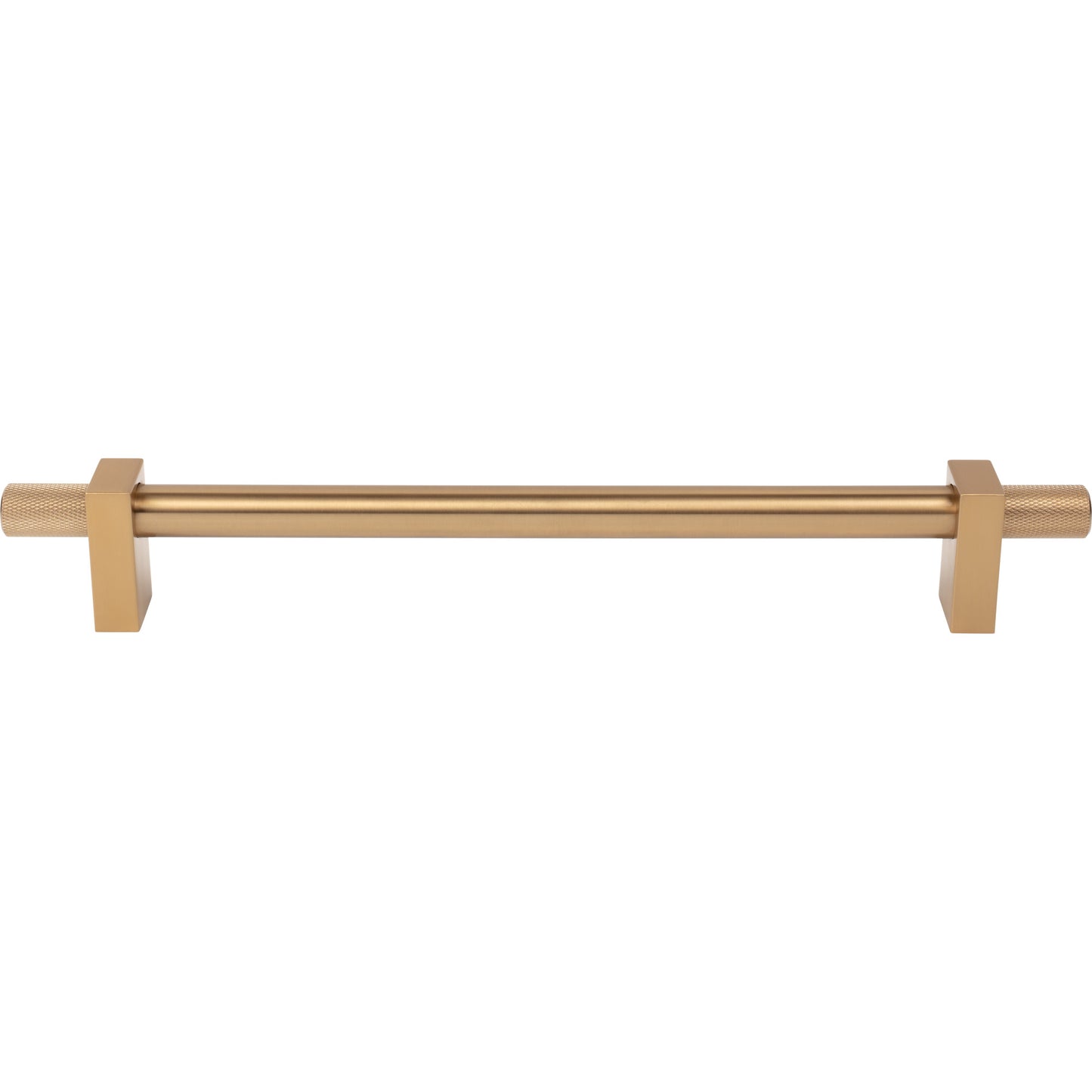 JEFFREY ALEXANDER 698-12SBZ Larkin Knurled Ends 12" Center-to-Center Appliance Pull - Satin Bronze