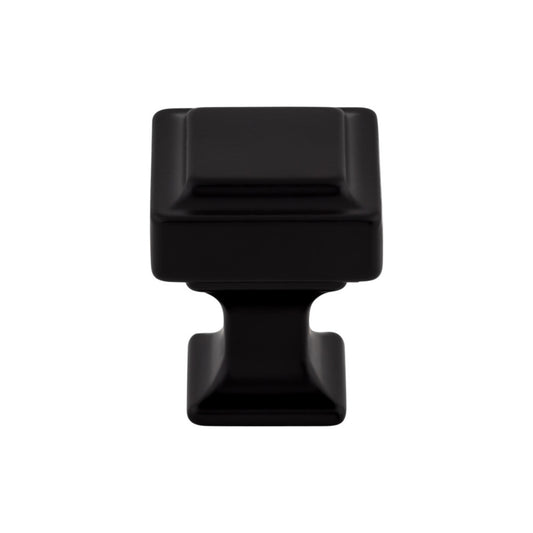 TOP KNOBS TK700BLK Ascendra 1" Length Square Knob - Flat Black