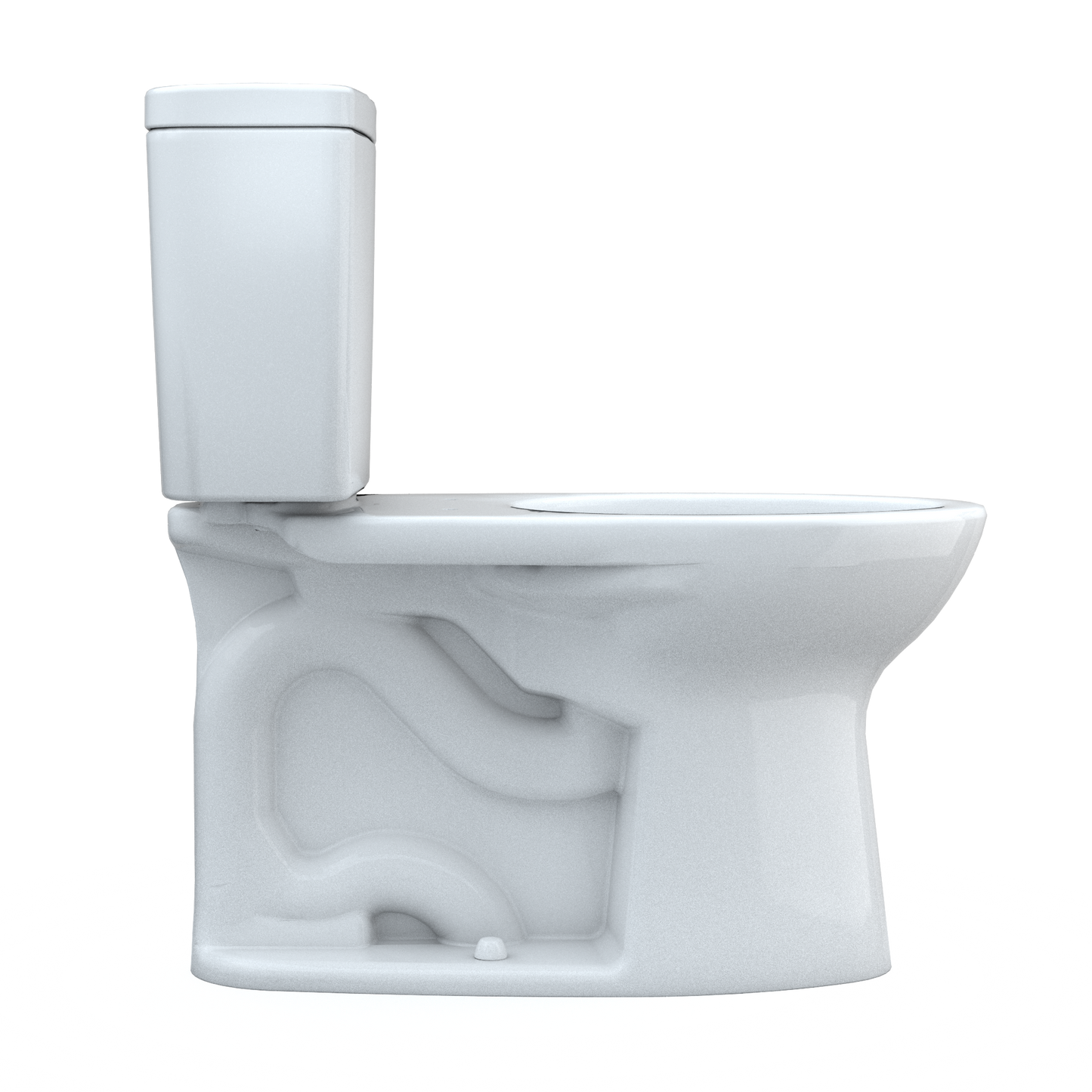 TOTO CST776CEFRG.10#01 Drake Two-Piece Elongated 1.28 Gpf Universal Height Tornado Flush Toilet With Cefiontect And Right-Hand Trip Lever - Cotton White