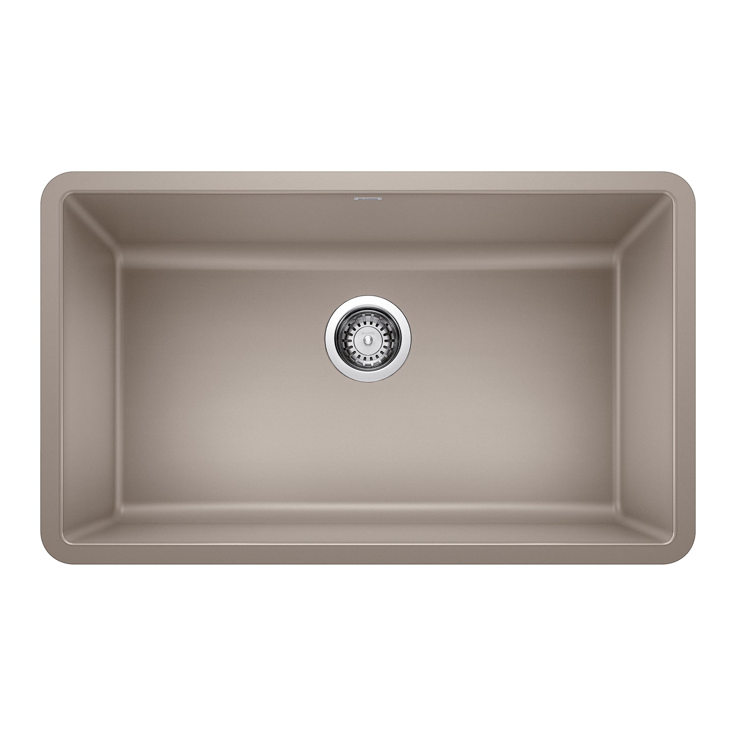 BLANCO 442531 Precis Precis SILGRANIT 30" Single Bowl Undermount Kitchen Sink - Truffle in Truffle