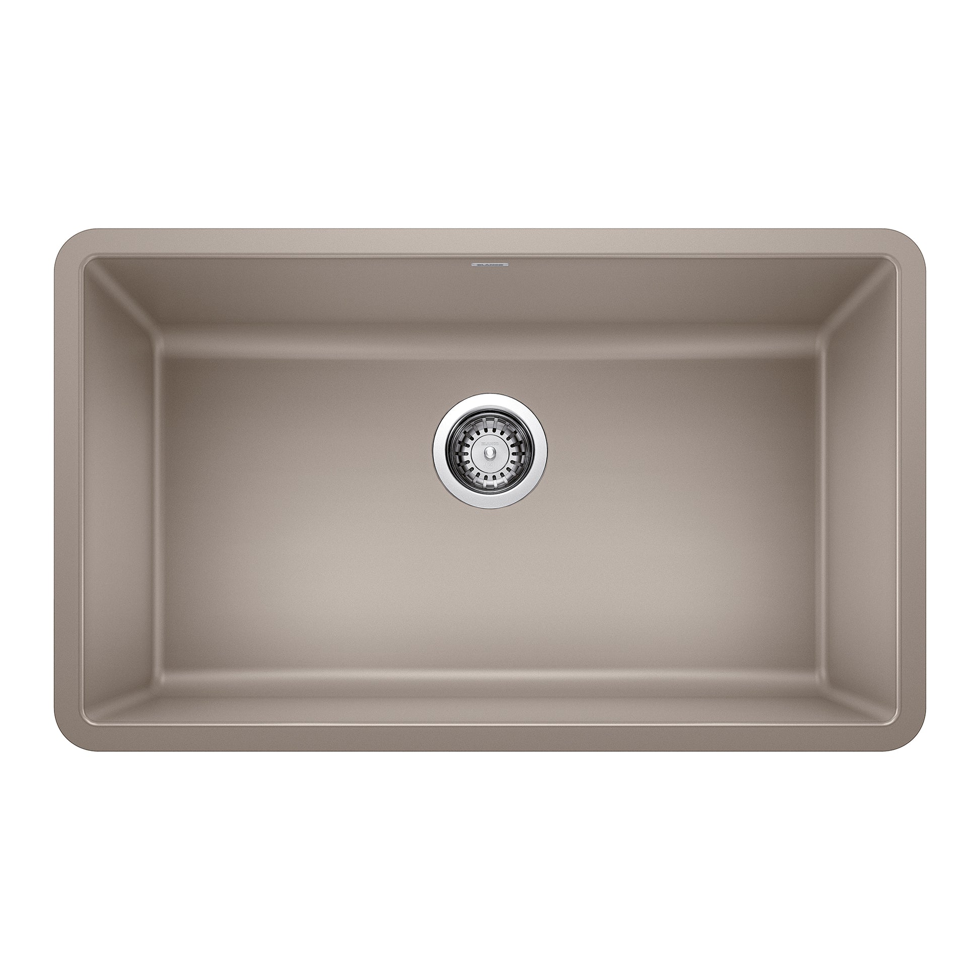 BLANCO 442531 Precis Precis SILGRANIT 30" Single Bowl Undermount Kitchen Sink - Truffle in Truffle