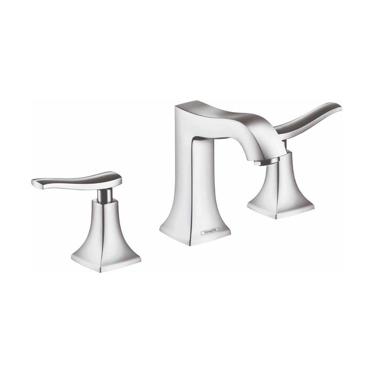 HANSGROHE 31073001 Metris C Widespread Faucet 100 with Pop-Up Drain, 1.2 GPM - Chrome