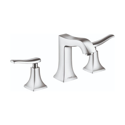 HANSGROHE 31073001 Metris C Widespread Faucet 100 with Pop-Up Drain, 1.2 GPM - Chrome