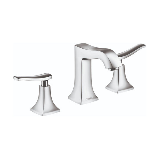 HANSGROHE 31073001 Metris C Widespread Faucet 100 with Pop-Up Drain, 1.2 GPM - Chrome