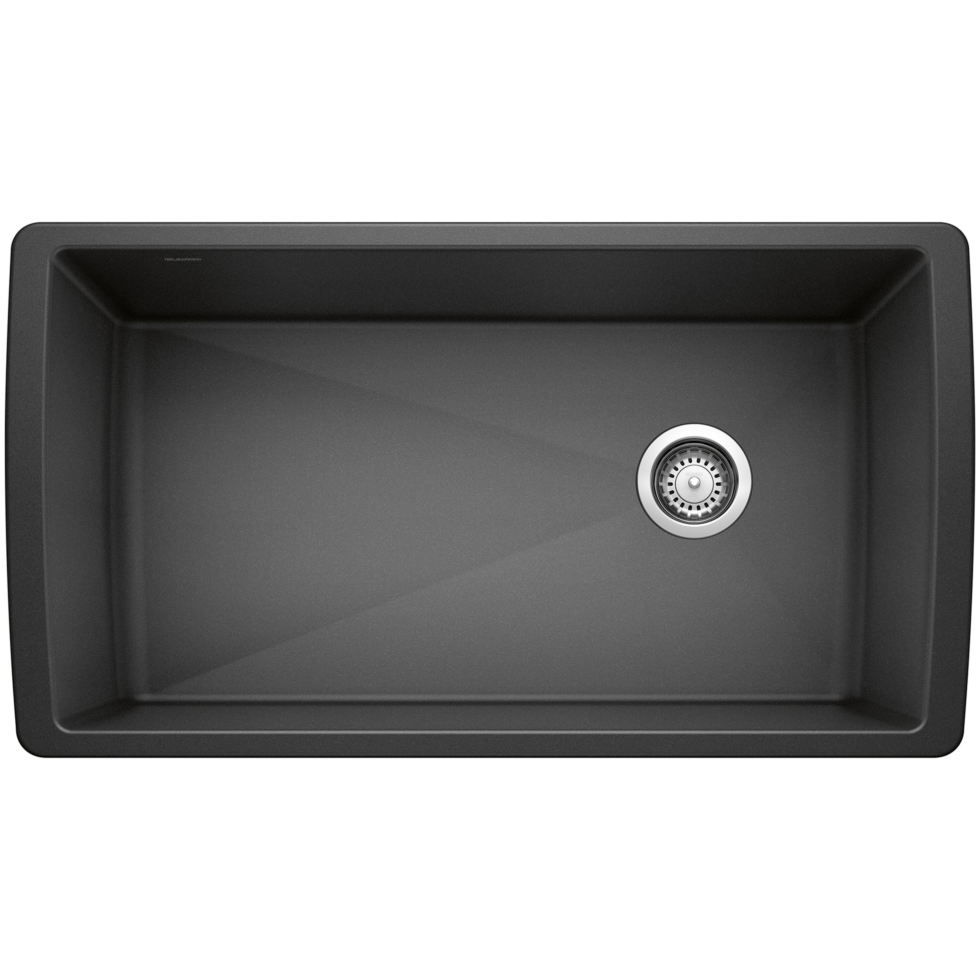 BLANCO 441768 Diamond Diamond SILGRANIT 33" Super Single Undermount Kitchen Sink - Anthracite in Anthracite