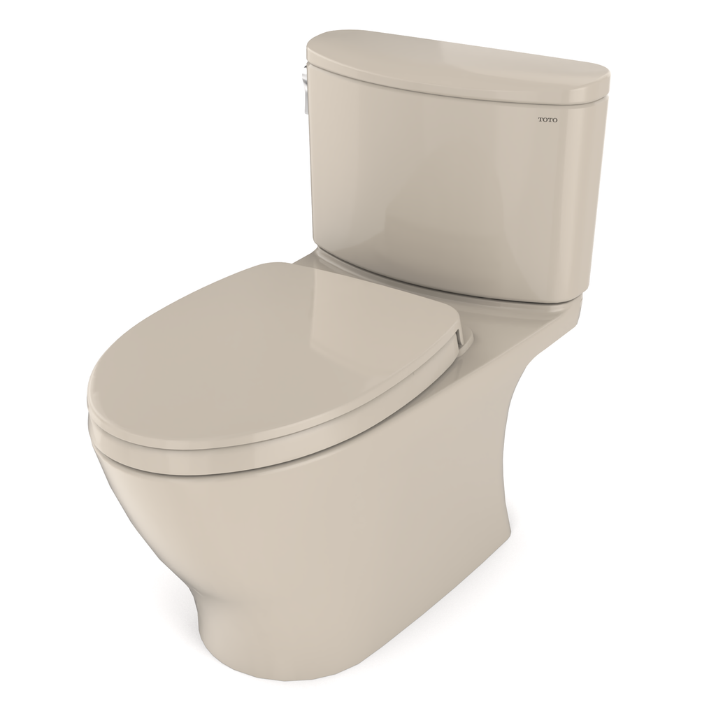 TOTO MS442124CUFG#03 Nexus 1G Two-Piece Elongated 1.0 Gpf Universal Height Toilet With Cefiontect And Ss124 Softclose Seat - Bone