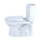 TOTO CST454CEFG#01 Drake II Two-Piece Elongated 1.28 GPF Universal Height Toilet with CEFIONTECT , Cotton White
