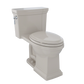 TOTO MS814224CUFG#03 Promenade II 1G One-Piece Elongated 1.0 GPF Universal Height Toilet with CEFIONTECT , Bone