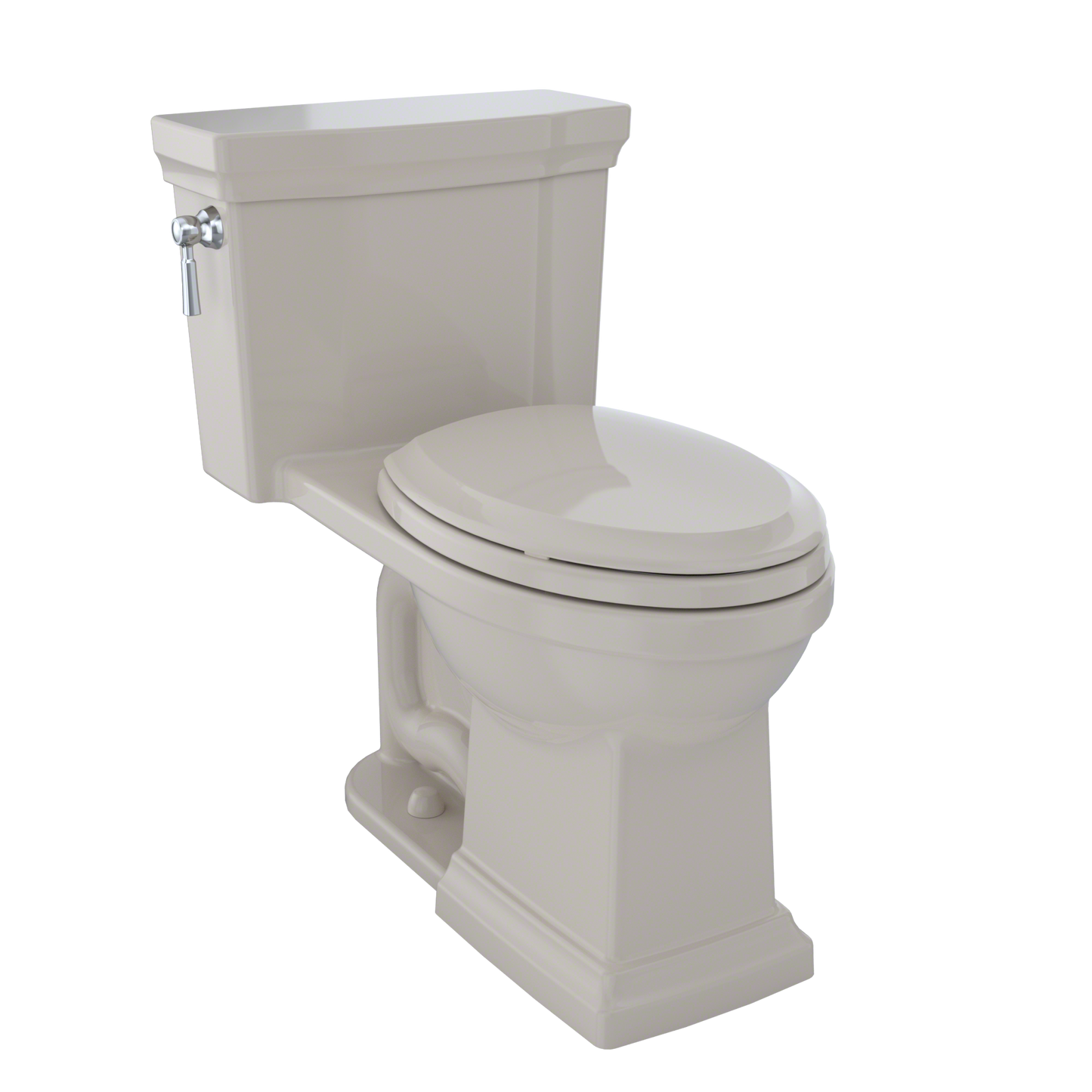 TOTO MS814224CUFG#03 Promenade II 1G One-Piece Elongated 1.0 GPF Universal Height Toilet with CEFIONTECT , Bone