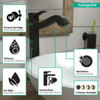 HANSGROHE 31303671 Metropol Classic Single-Hole Faucet 260 with Pop-Up Drain, 1.2 GPM - Matte Black
