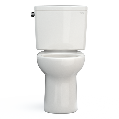 TOTO CST775CEFG#11 Drake Two-Piece Round 1.28 Gpf Universal Height Tornado Flush Toilet With Cefiontect - Colonial White